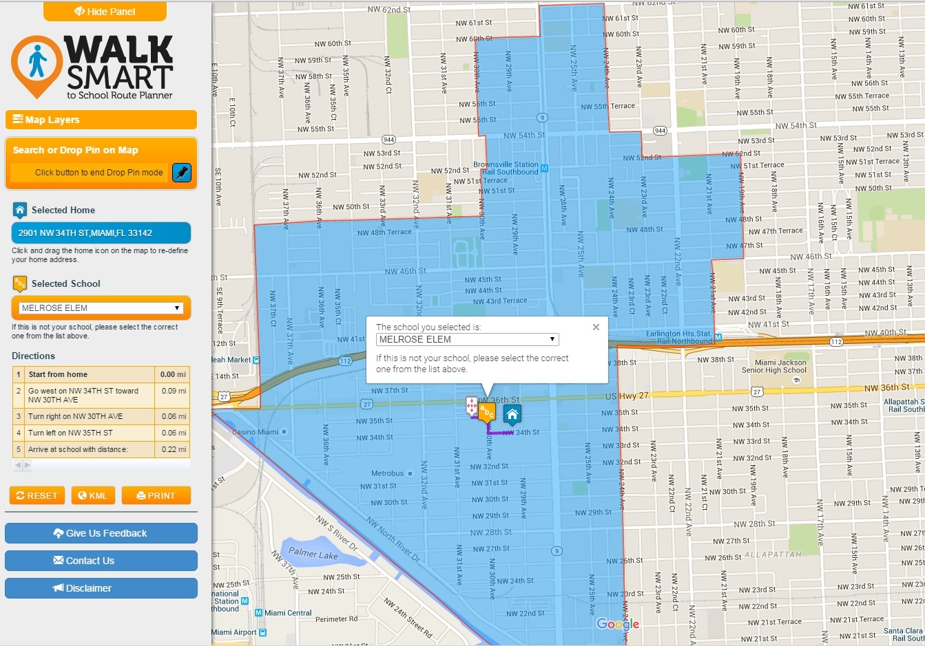 WalkSmart Route Planner - Safe Routes to Schools
